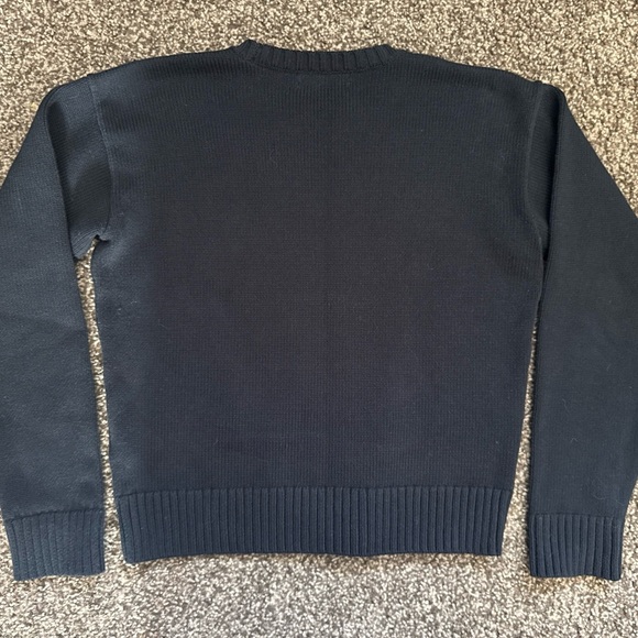 Lauren Ralph Lauren Women’s Intarsia Black Crest Logo Sweater Size Small - Picture 9 of 13